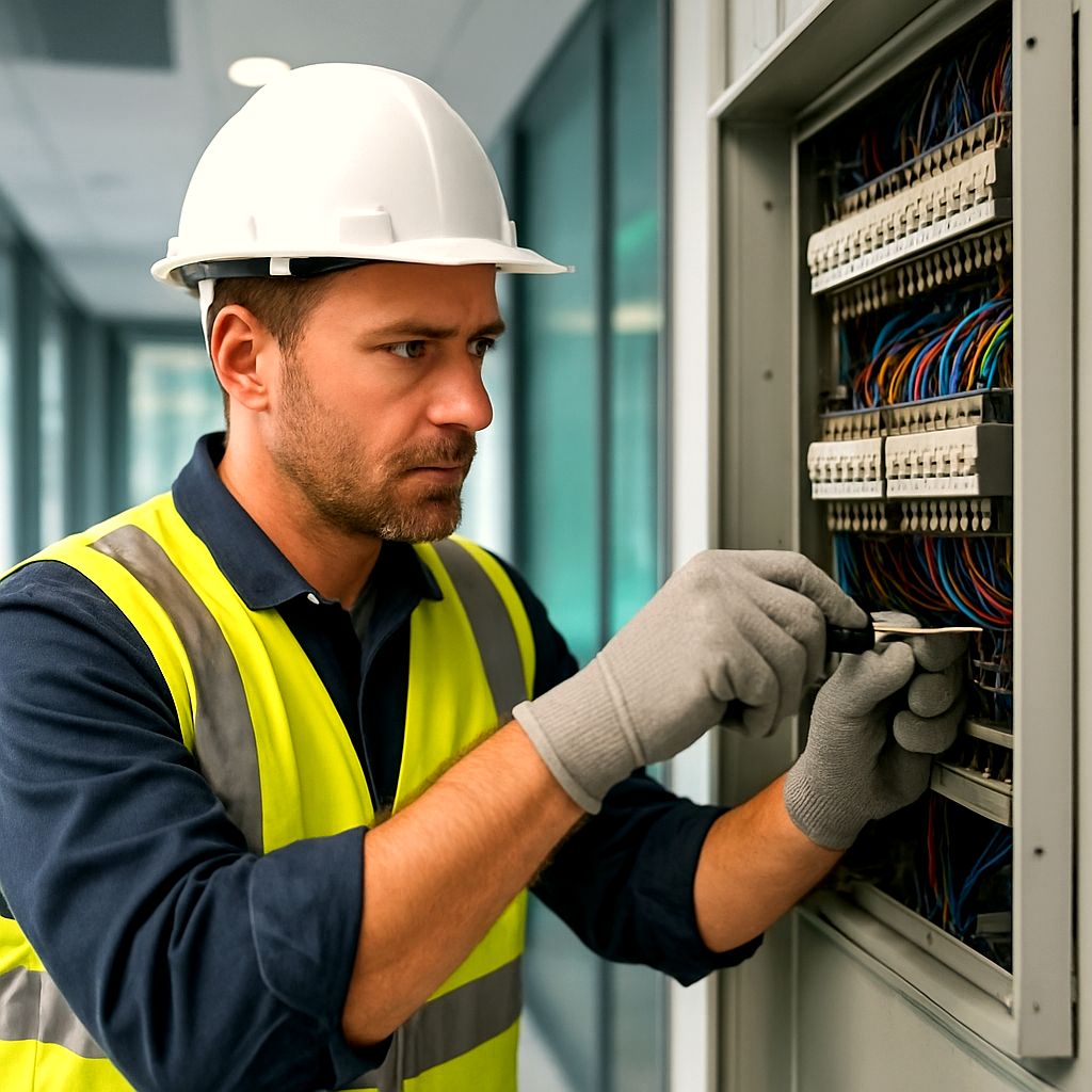 B's Electric LLC on the job